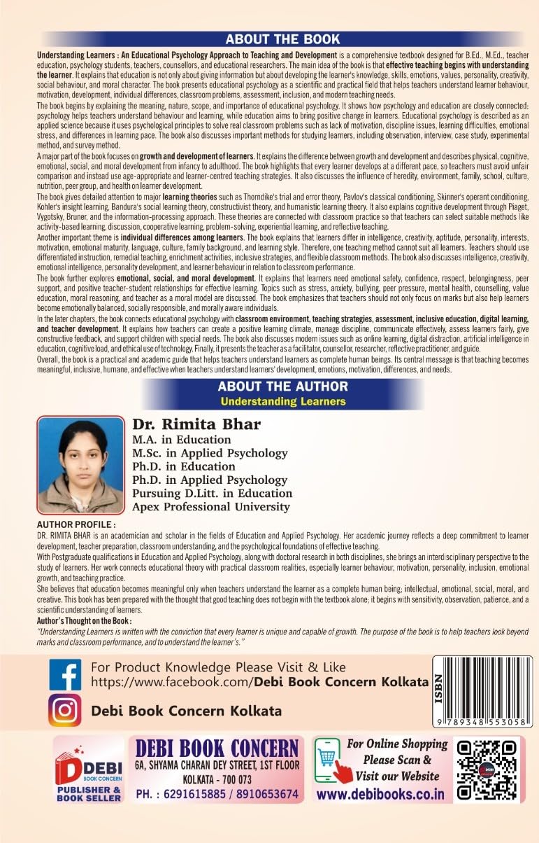 Understanding Learners: An Educational Psychology Approach to Teaching and Development (English Version)