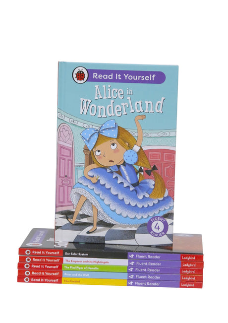 Read It Yourself with Ladybird: Fluent Readers Level 4: 6 Books Collection Box Set (Alice in Wonderland, The Pied Piper of Hamelin, Peter and the Wolf, The Firebird, and Our Solar System) - Retail Maharaj