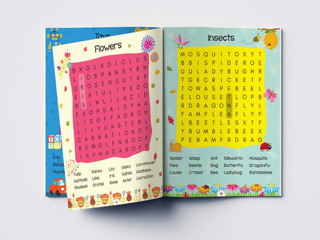 Word Search: First Fun Activity Book for Kids | Beginner Puzzles to Build Vocabulary | Ages 4–7 | 2+ Hours of Interactive Learning - Retail Maharaj