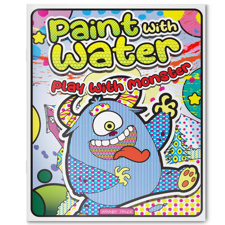 Paint with Water: Play with Monsters Spooky and silly monster scenes come alive with water! | Easy, mess-free painting | Ages 3–6 | 1+ Hour of Fun and Imagination - Retail Maharaj