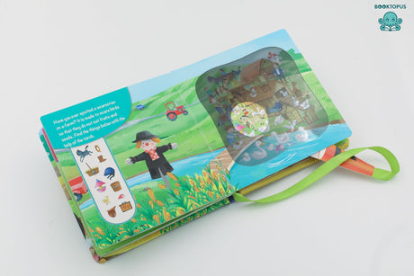 Booktopus Torch Discovery Book - At The Farm Hidden Picture Book with Torch - Learning Activity Books for Kids 4+ Years - Interactive Book: Torch Book - Retail Maharaj