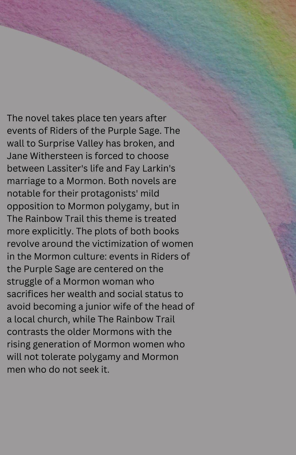 The Rainbow Trail - Retail Maharaj
