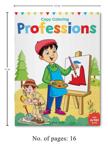 Little Artist Series Professions: Copy Colour Books - Retail Maharaj