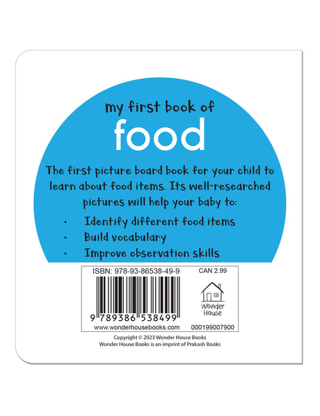 My First Book of Food | First Food Board Book for Babies, Toddlers & Preschoolers | Bright Pictures | Early Learning Book for Kids Ages 0-3 Years - Retail Maharaj