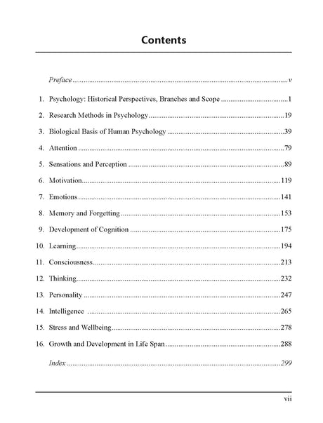 Concise Introduction to Human Psychology- For 1st Year B.A./B.Sc. (Psychology) Course - Retail Maharaj