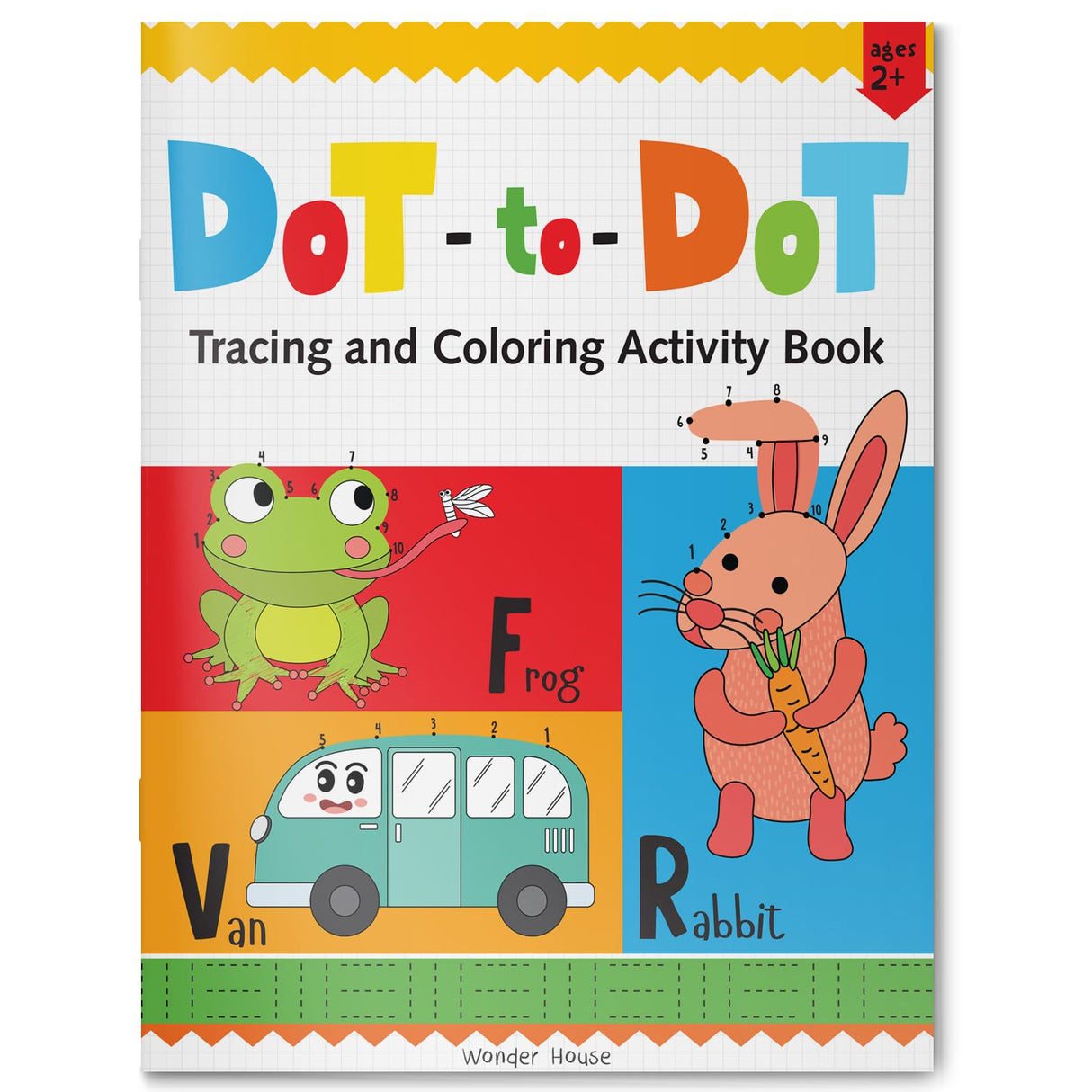 Preschool Activity Book: Dot-to-Dot – Tracing and Coloring Activity Book for Kids Ages 3–5 | Connect the Dots, Trace Lines & Color Fun Shapes and Animals | 2+ Hours of Early Learning & Creativity - Retail Maharaj