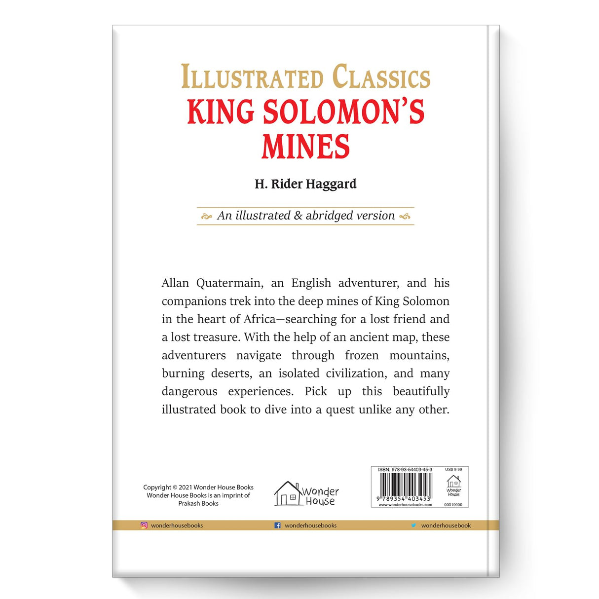 King Solomon's Mines : Illustrated Abridged Children Classics English Novel with Review Questions - Retail Maharaj