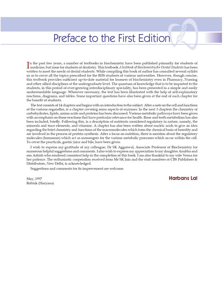 Textbook of Biochemistry for Dental Students including Practical Exercises 6/e - Retail Maharaj