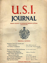 U.S.I. Journal - India's Oldest Journal On Defence Affairs - January 1976 To December 1976 ( Set Of 4 Issues )