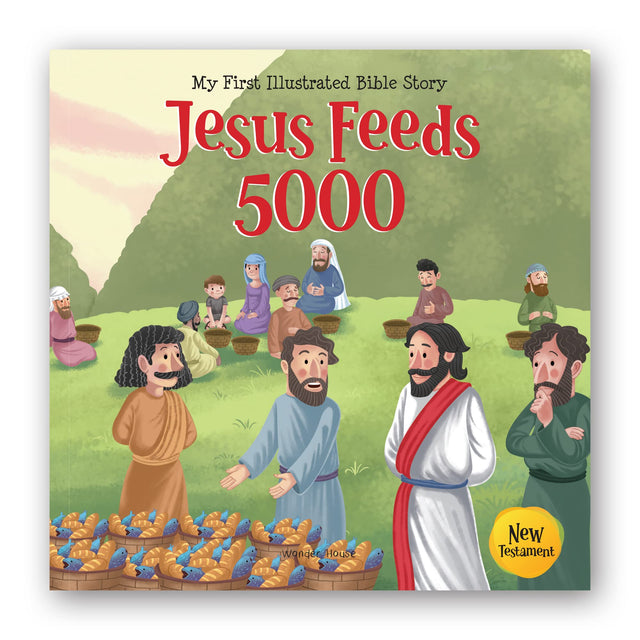 My First Illustrated Bible Story: Jesus feeds 5000 - Retail Maharaj
