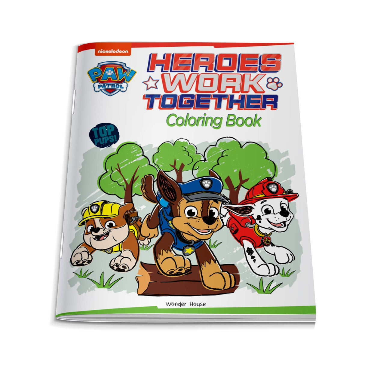 Heroes Work Together: Paw Patrol Coloring Book For Kids - Retail Maharaj