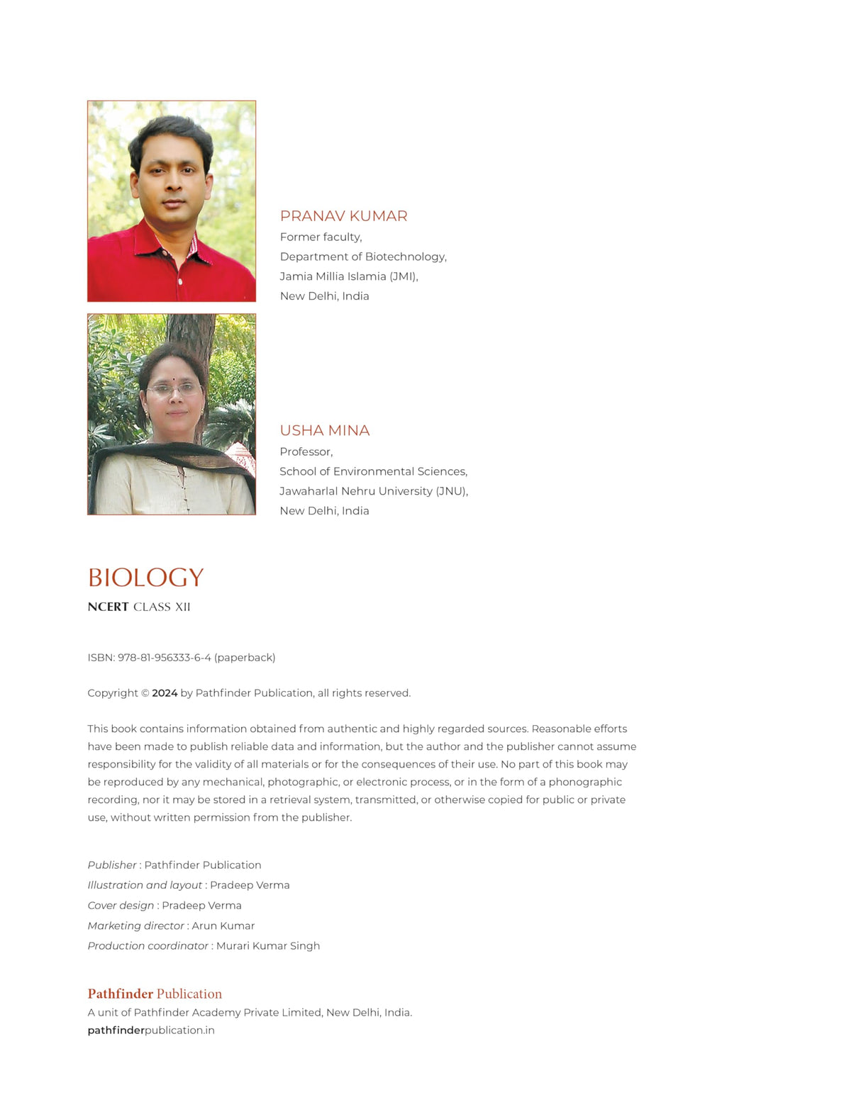 Pathfinder's NCERT Biology Book for Class 12: Comprehensive Guide for NEET, CUET (UG) Biology, and Class 12 Board | Latest NCERT Pattern, Simplified Language, Detailed Theory, and MCQs - Retail Maharaj