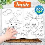 Hello Friend 365 Smart Coloring Book For Kids, Children and Toddlers: Best Big Picture Drawing and Painting Book with 365 Pages - Ages 2-8 Years - Retail Maharaj