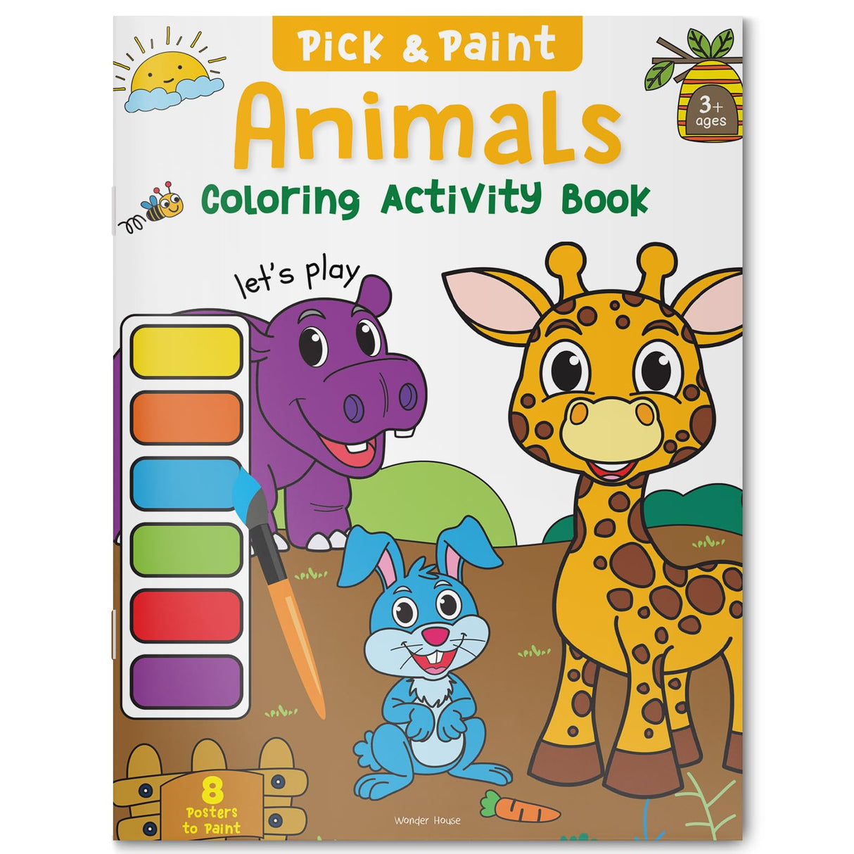 Pick and Paint Coloring Activity Book For Kids: Animals - Retail Maharaj
