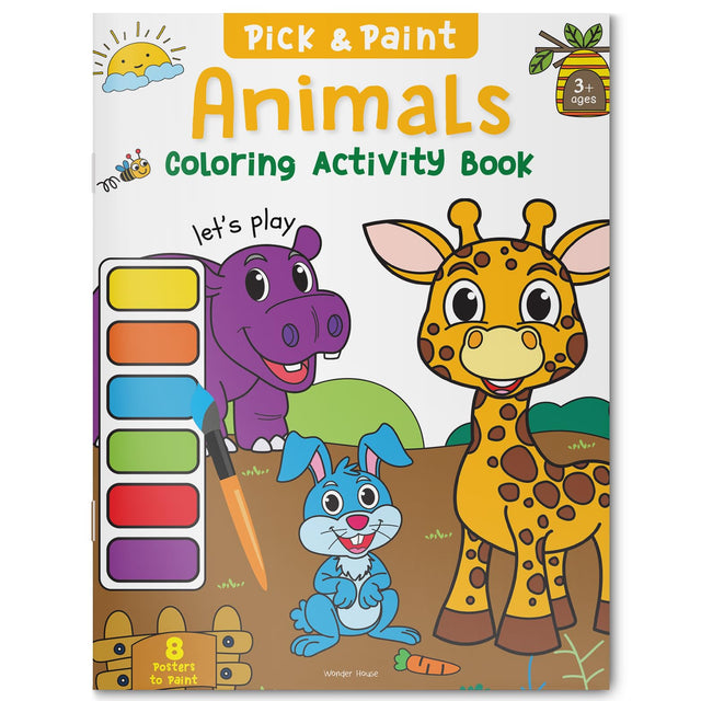 Pick and Paint Coloring Activity Book For Kids: Animals - Retail Maharaj