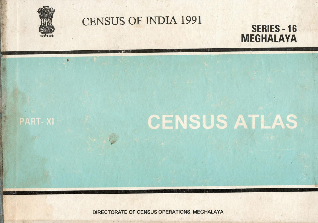 Census of India 1991 - Meghalaya - Census Atlas [Hardcover] Directorate of Census Operations