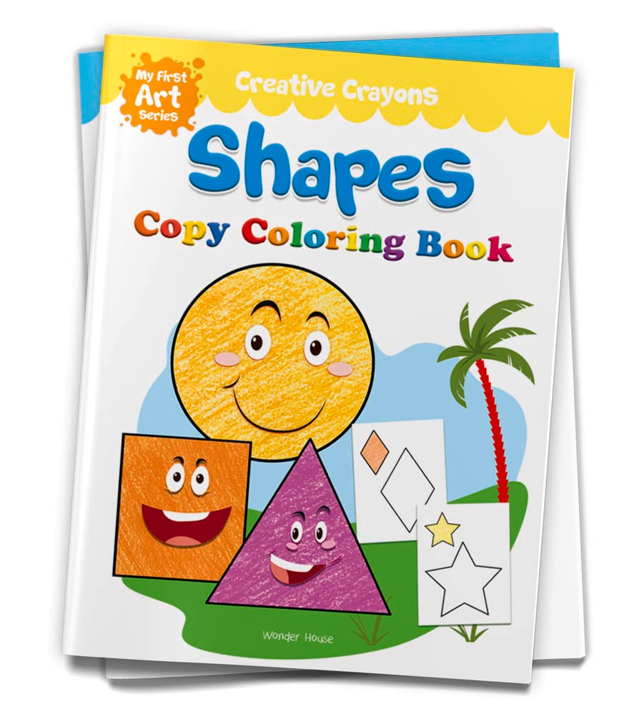 Colouring Book of Shapes: Creative Crayons Series - Crayon Copy Colour Books - Retail Maharaj