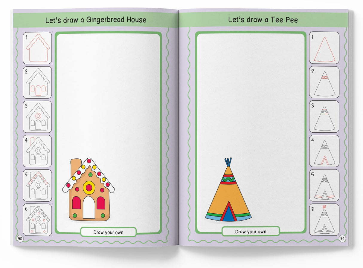How to Draw: 101 Festive Fusion Step-by-Step Holiday Drawing for Kids | Ages 5+ | Learn to Sketch Christmas, Diwali, Eid & More | 4 Hours of Creative Joy (Activity Book for Kids) - Retail Maharaj