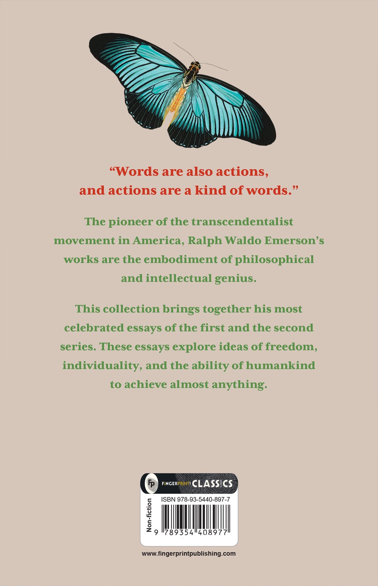 Essays: First and Second Series by Ralph Waldo Emerson – English | Philosophy of Religion, Nature & Soul | Book on Ideas of Individualism/ Self-Reliance/Freedom | Revolutionary Movement in America - Retail Maharaj