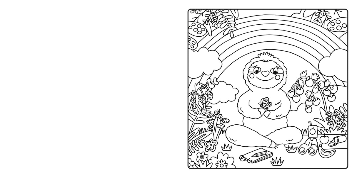 Colour Your Happy: Relax with this calming colouring book for all ages, featuring cute animal friends and cosy scenes - the perfect Christmas gift! (My Happy Feelings) - Retail Maharaj
