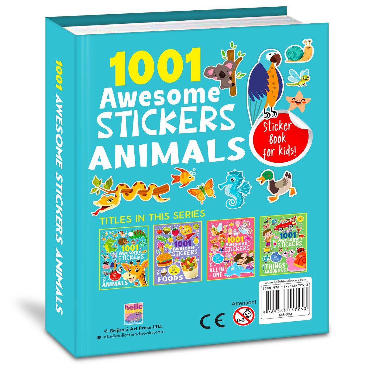 1001 Awsome Stickers - Animals - Retail Maharaj