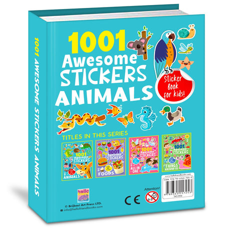 1001 Awsome Stickers - Animals - Retail Maharaj