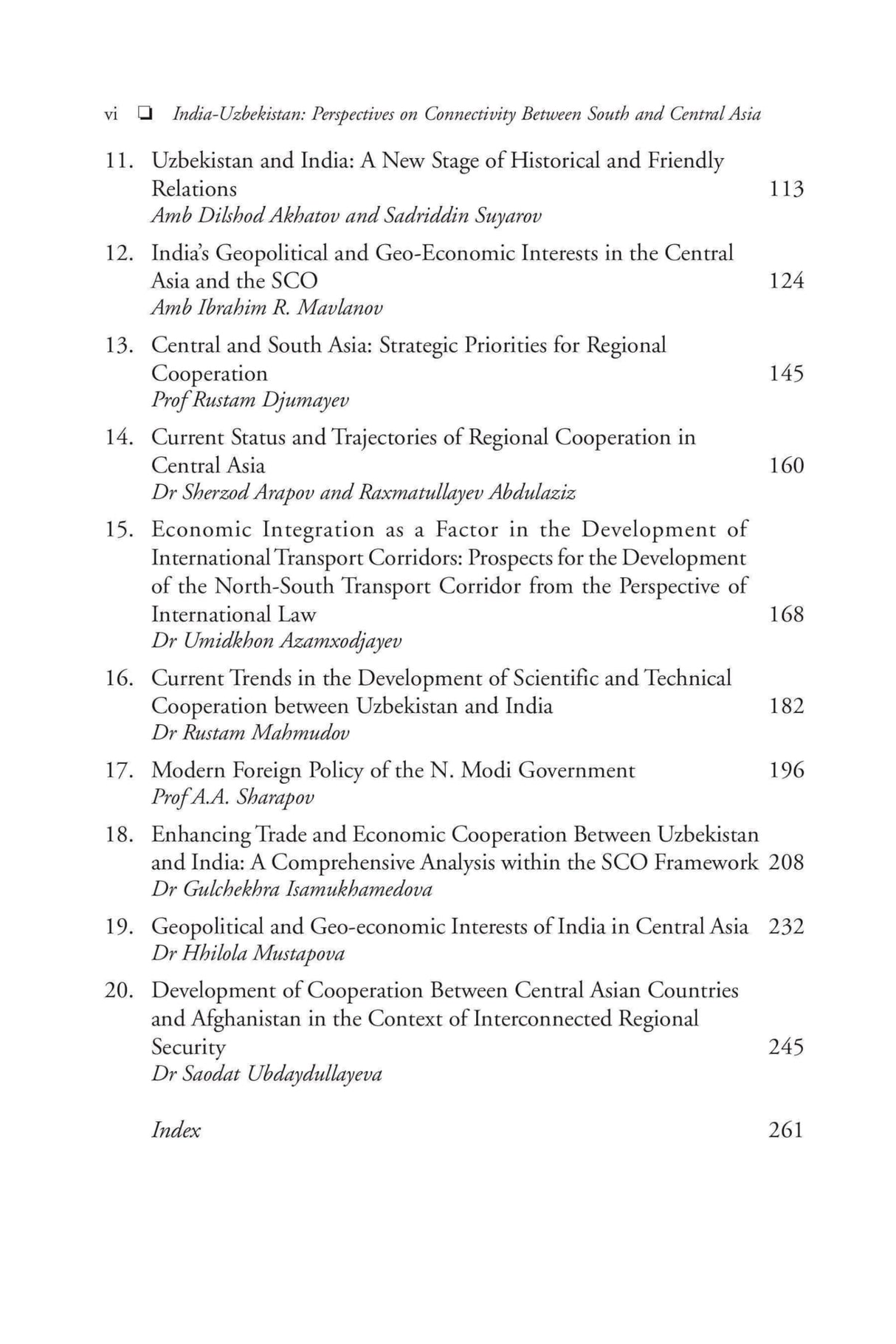 India - Uzbekistan: Perspectives on Connectivity between South and Central Asia - Retail Maharaj
