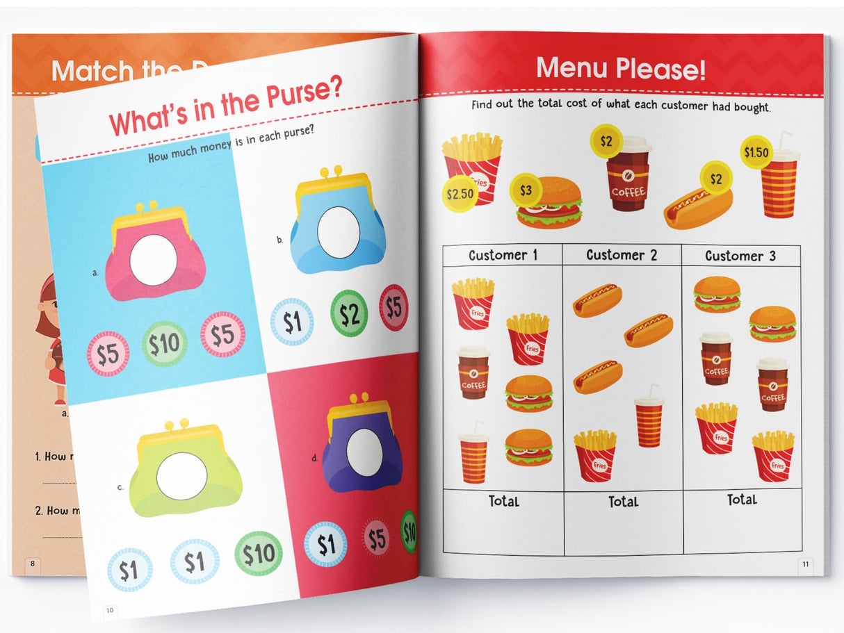 Math Activity Books Bundle 3 – Measurement / Data Handling / Money and Word Problem (Pack of 3 Books) - Retail Maharaj