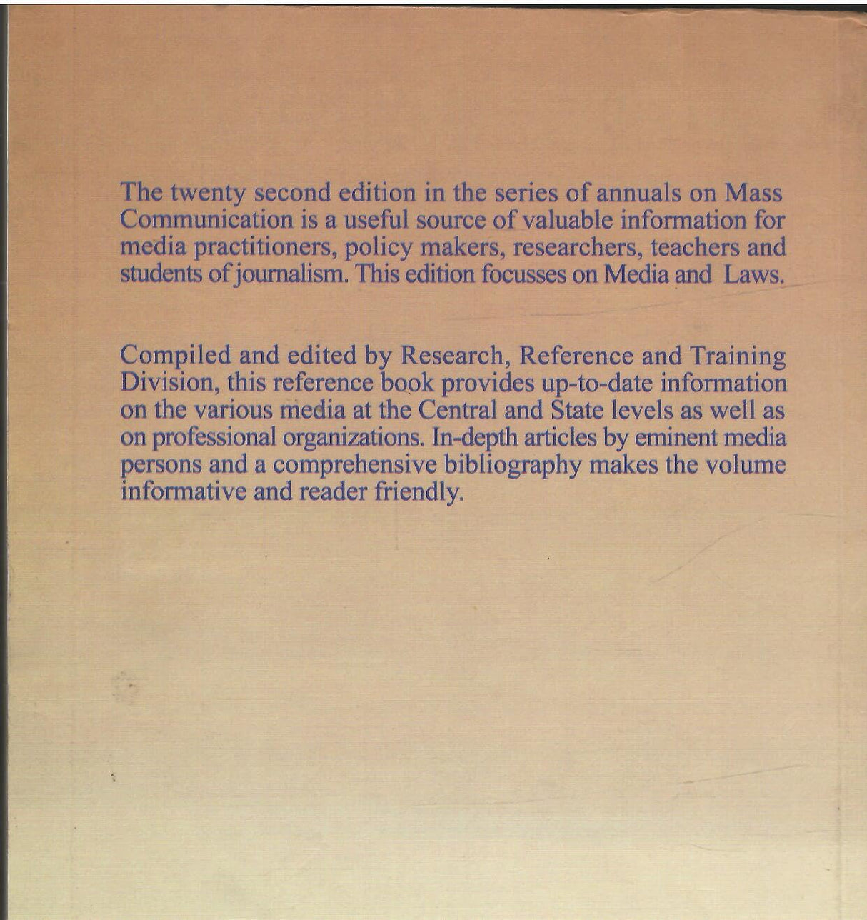 Mass Media In India- 2009