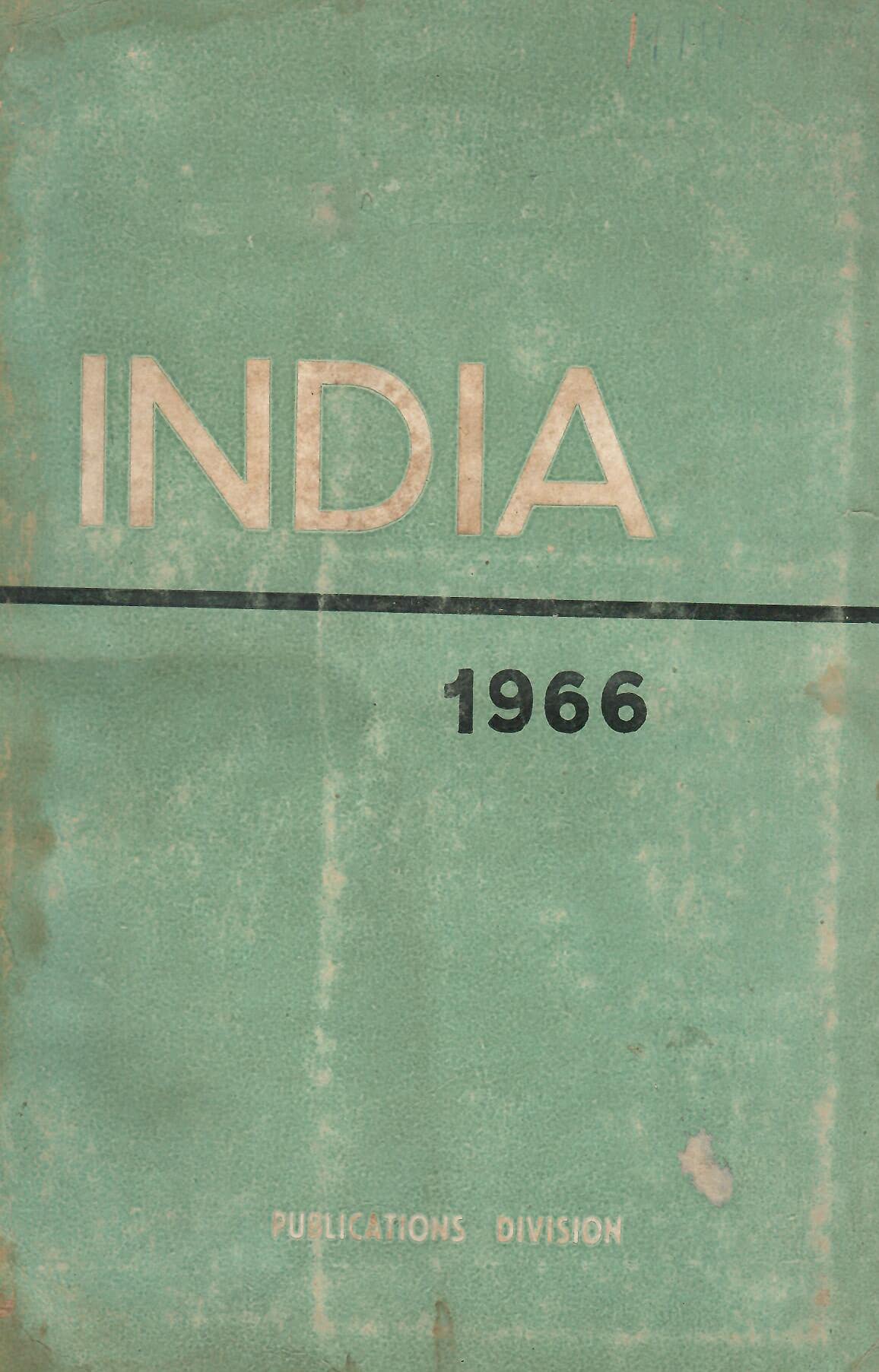 India - A Reference Annual 1966 [Hardcover] Publication Division
