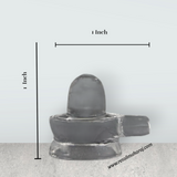 Spatika Lingam – 1 x 1 Inches | Crystal Shiva Lingam / Spatika Shivling for Devotional Worship - Retail Maharaj