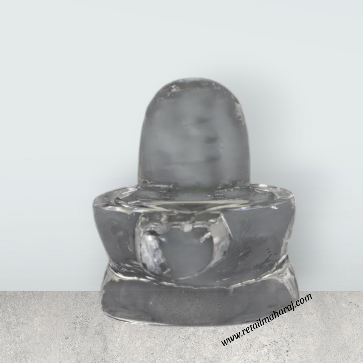 Spatika Lingam – 1 x 1 Inches | Crystal Shiva Lingam / Spatika Shivling for Devotional Worship - Retail Maharaj
