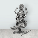 Murugan Statue With Peacock – 3.5 x 2.5 Inches | Silver Kartikeya Statue/ Antique Polish Murugan Silai for Home - Retail Maharaj