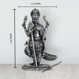 Murugan Statue With Peacock – 3.5 x 2.5 Inches | Silver Kartikeya Statue/ Antique Polish Murugan Silai for Home - Retail Maharaj