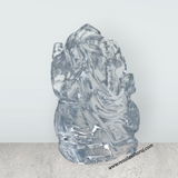 Sphatik Ganesh Murti - 1.5 x 1 Inches | Sphatik Ganpati Murti/ Spatik Vinayaka Statue for Pooja - Retail Maharaj