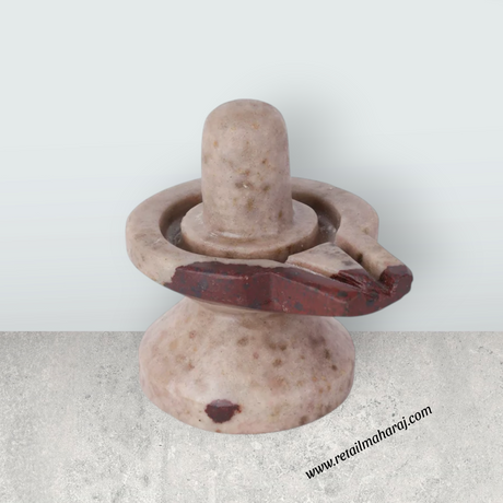 Narmadha Shivling Murti - 3 x 3.25 Inches | Shiva Lingam Statue / Shivling Statue for Abhishekam & Pooja - Retail Maharaj