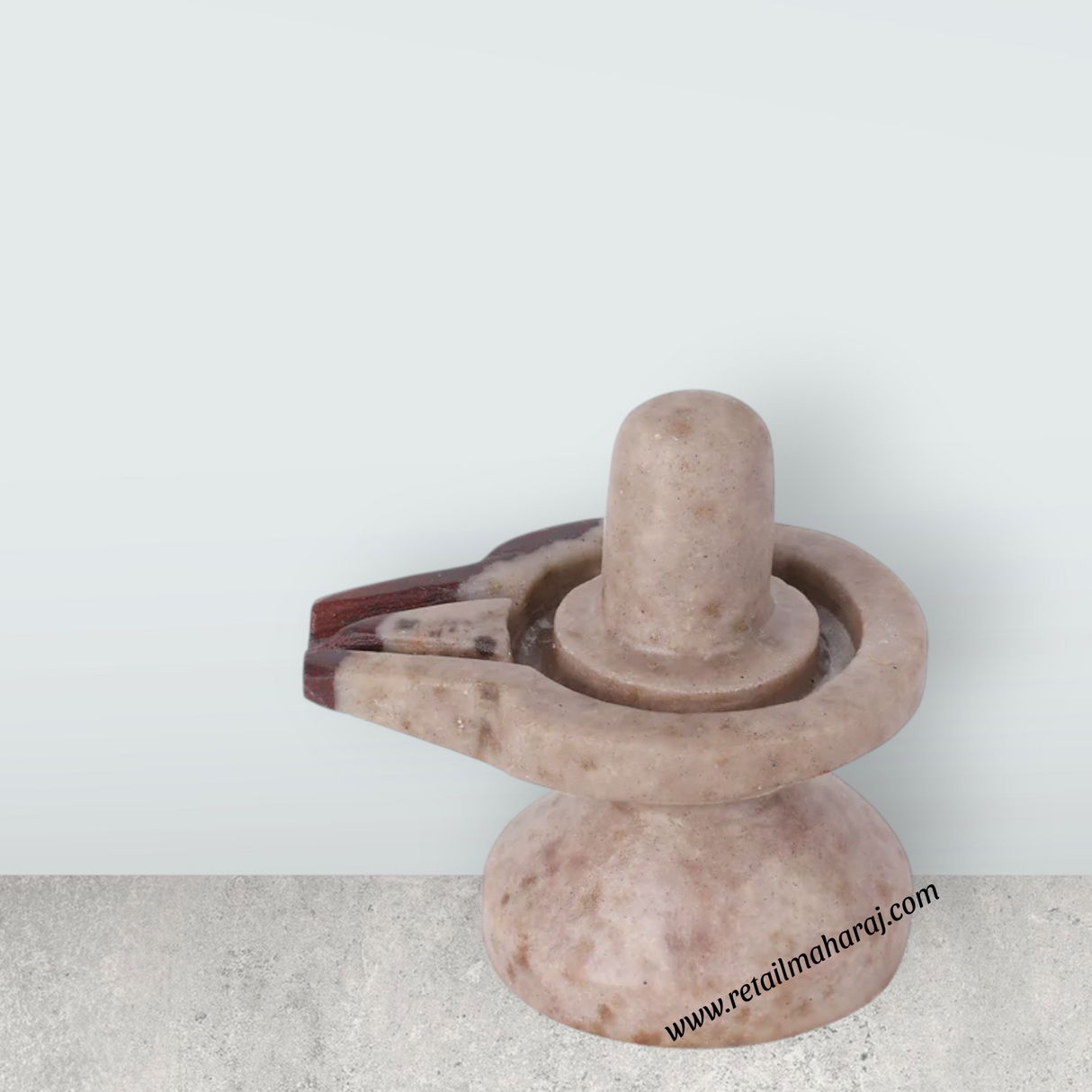 Narmadha Shivling Murti - 3 x 3.25 Inches | Shiva Lingam Statue / Shivling Statue for Abhishekam & Pooja - Retail Maharaj