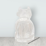 Sphatik Nandi Statue - 1 x 1.75 Inches | Spatika Nandi Idol/ Sphatik Nandi Murti for Pooja/ 40 Gms Approx - Retail Maharaj