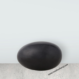 Black Banalingam - 2.5 x 1.5 Inches | Stone Idol / Shivaling / Banalinga Murti / Precious Stone Banaling for Pooja - Retail Maharaj