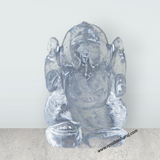 Sphatik Ganesh Murti - 2.5 x 1.75 Inches | Sphatik Ganpati Murti/ Spatik Vinayaka Statue for Pooja - Retail Maharaj