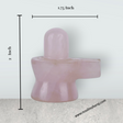 Rose Quartz Stone Shiv Ling Murti - 2 x 1.75 Inches | Crystal Shiva Lingam Statue/ Shiv Ling Idol for Worship - Retail Maharaj