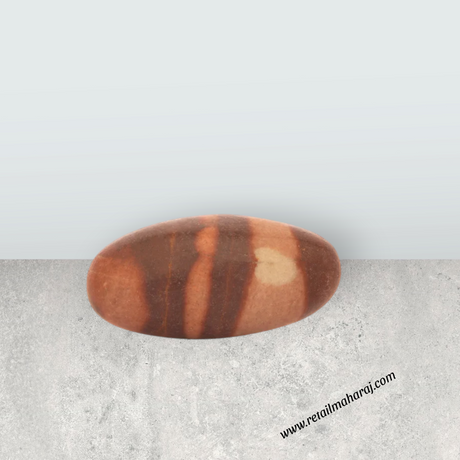Narmadha Banalingam - 2 x 1.5 Inches | Banalinga Shivling/ Banalingam for Pooja - Retail Maharaj