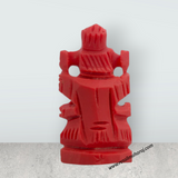 Coral Ganesh Murti - 1 X 0.75 Inch | Ganpati Murti/ Vinayaka Idol for Pooja Room and Car Dashboard - Retail Maharaj