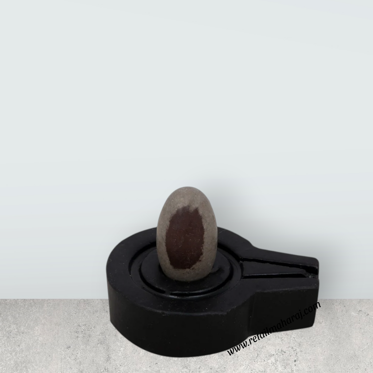 Avudaiyar Banalingam Pair - 2.5 x 3.5 Inches | Shiv Ling Stand/ Shivling Stand for Pooja/ 285 Gms Approx - Retail Maharaj