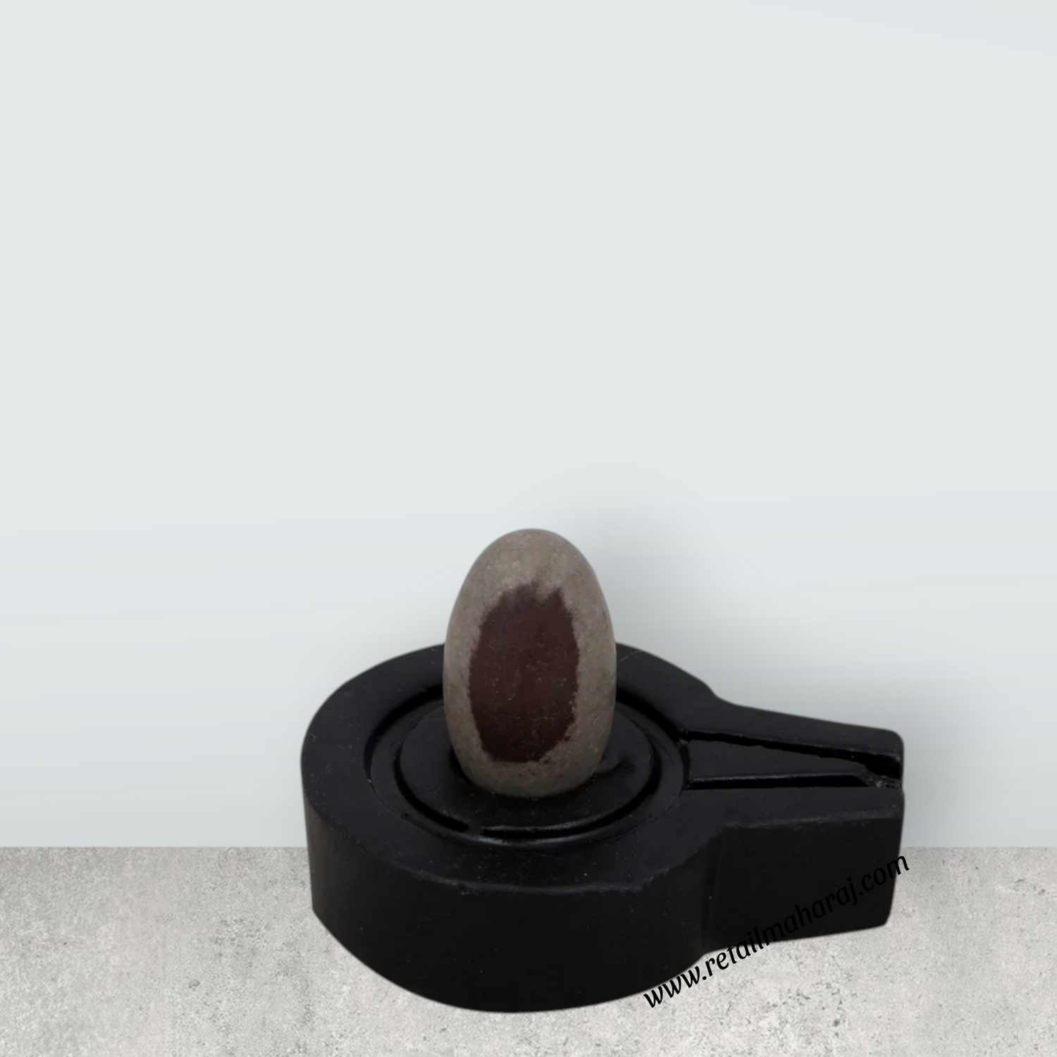 Avudaiyar Banalingam Pair - 2.5 x 3.5 Inches | Shiv Ling Stand/ Shivling Stand for Pooja/ 285 Gms Approx - Retail Maharaj