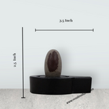 Avudaiyar Banalingam Pair - 2.5 x 3.5 Inches | Shiv Ling Stand/ Shivling Stand for Pooja/ 285 Gms Approx - Retail Maharaj