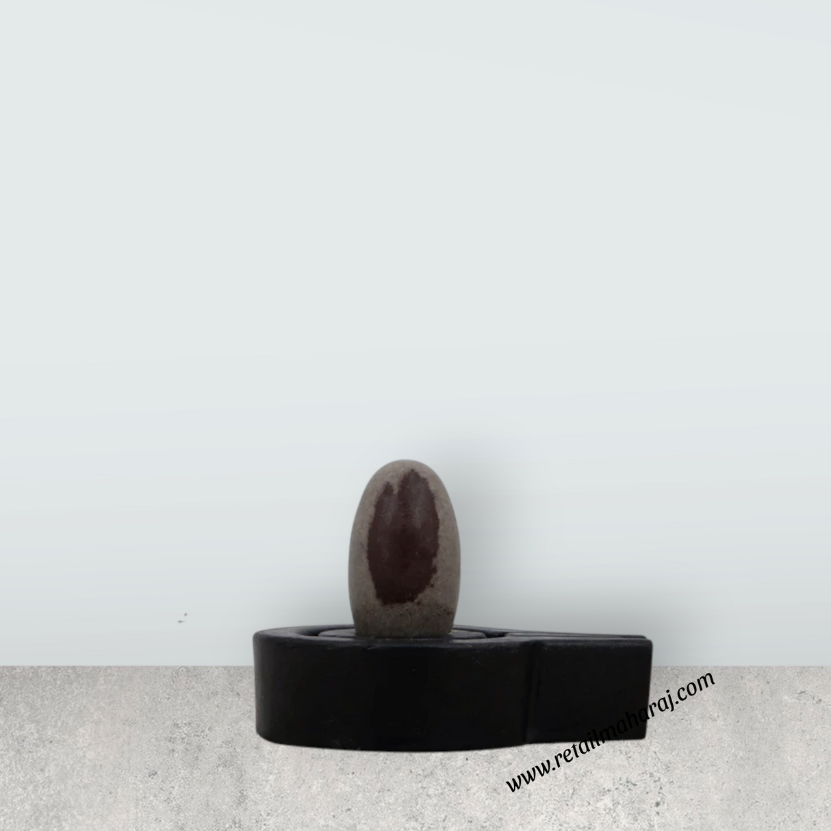 Avudaiyar Banalingam Pair - 2.5 x 3.5 Inches | Shiv Ling Stand/ Shivling Stand for Pooja/ 285 Gms Approx - Retail Maharaj