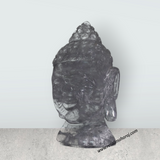 Buddha Head Statue - 6.5 x 3.5 Inches | Sphatik Buddha Face Idol / Head Of Buddha Statue for Home Decor - Retail Maharaj