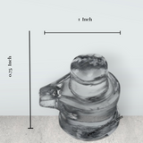 Spatika Lingam - 0.75 x 1 Inch | Spatika Shiva Lingam/ Spatika Shivling for Pooja and Worship - Retail Maharaj