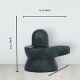 Jade Shiv Ling Murti - 0.75 x 0.75 Inches | Shiva Lingam Statue/ Shiv Ling Idol for Pooja - Retail Maharaj